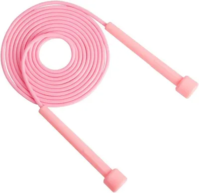 Imagen del producto de Cuerda de velocidad de 2,8 metros, con mangos giratorios de 360°, color rosa, ideal para boxeo y ejercicios cardiovasculares