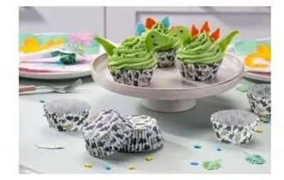 Immagine prodotto di Pirottini di carta per muffin "Dino", confezione da 50