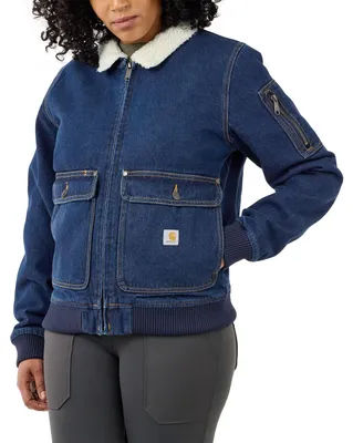 Produktbild von Carhartt Rugged Flex Sherpa Relaxed Fit Denim Jacke Blau XS Blau XS