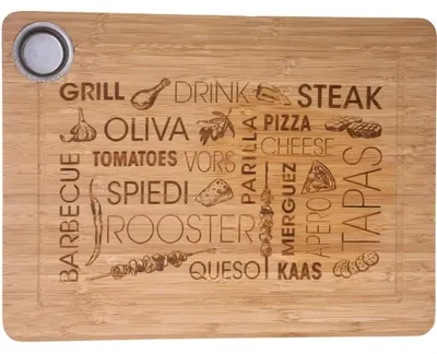 Produktbild von Secret de Gourmet Servierbrett - Bambus - Tapas - 38 x 28 cm