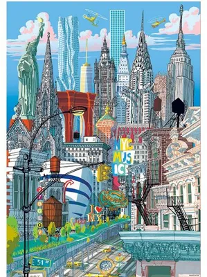 Image de Puzzle monuments de new-york 1000 pièces - collection etats-unis - educa 19265