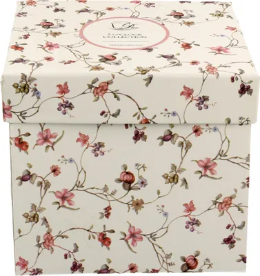 Image de DUO FLORAL Tasse à fût 430 ml SAFA avec passoire à thé, New Bone China Porcelaine