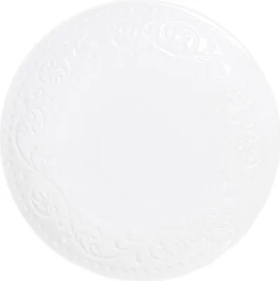 Produktbild von HOMLA Essteller SYLIA weiß mit Ornament 27 cm