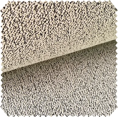 Produktbild von novely® ELMSTEIN - Weicher Bouclé-Möbelstoff in 3D Kieseloptik - Robuster Strukturstoff - Pflegeleichte Meterware 1lfm - Farbe: 04 Creme