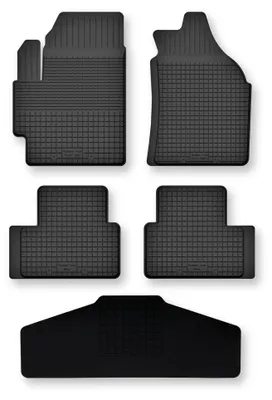 Image de Tapis auto caoutchouc bac pour Suzuki Celerio 2014- 5 pièces tunnel