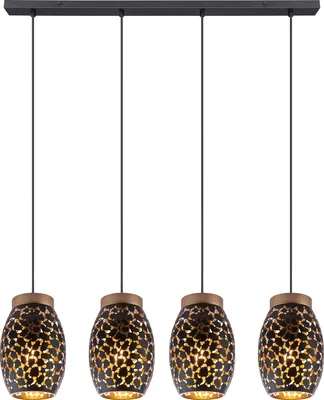 Produktbild von Globo Lighting Hängeleuchte Metall goldfarben, 4x E27