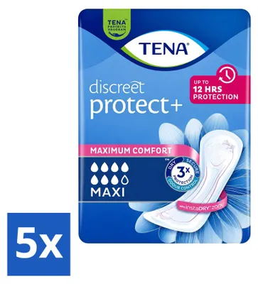 Imagen del producto de 5 unidades de protectores absorbentes TENA Discreet para incontinencia urinaria severa - Paquete económico - 5 unidades