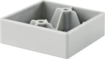 Produktbild von Tarrox Möbelfuß eckenbündig 18 x 53 x 53 mm, grau