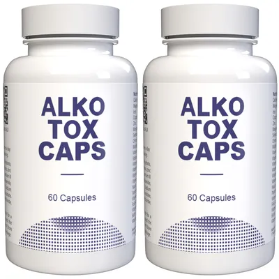 Immagine prodotto di Alkotox Caps - 120 Capsule, Confezione da 2
