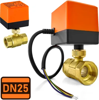 Obrázok produktu pre Elektromagnetický ventil Regulátor prietoku vody Guľový ventil Automatizácia DN25 1" 230 V 20 W