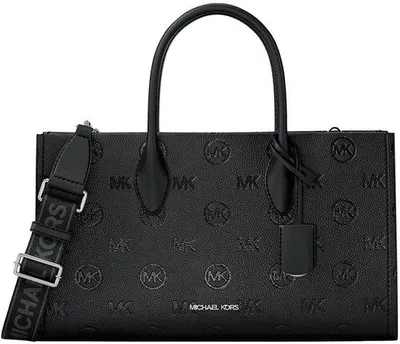 Produktbild von Michael Kors Handtasche - Doppelter Griff, Verstellbarer Schulterriemen, Polyurethan, Schwarz