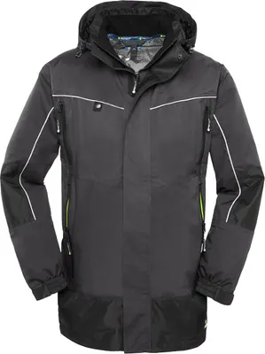 Produktbild von 4PROTECT® Wetterschutz-Jacke PHILLY Grau/Schwarz M