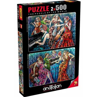 Productafbeelding van ANATOLISCH Puzzel, Kleurrijke Noten, 2 x 500 stukjes