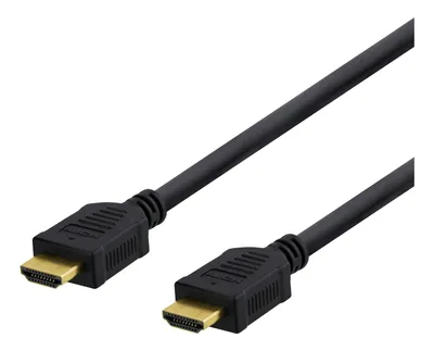 Image de DELTACO Câble HDMI Premium haute vitesse, 1,5m, Ethernet, 4K UHD, noir