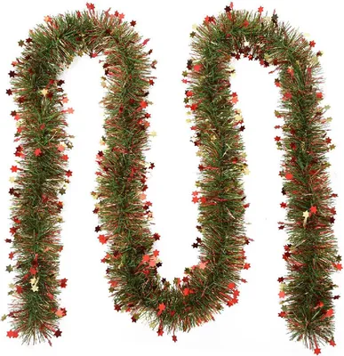 Obrázok produktu pre Clayre & Eef 65528 Guirlande de Noël vert rouge 200 cm