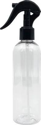 Obrázok produktu pre Priehľadná fľaša s rozprašovačom 250 ml s pumpičkou na čistiace prostriedky