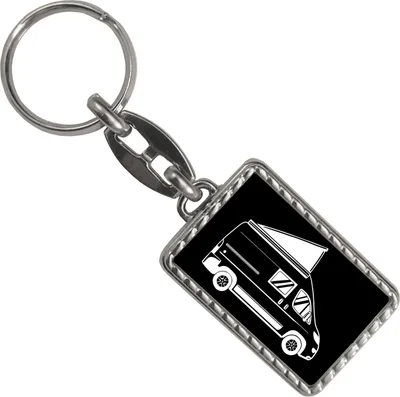 Produktbild von Campervan Schlüsselanhänger mit Bordüre