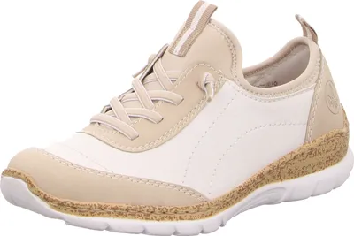 Produktbild von Rieker Schnürhalbschuhe in weiss/weiss kombi, Gr. 42