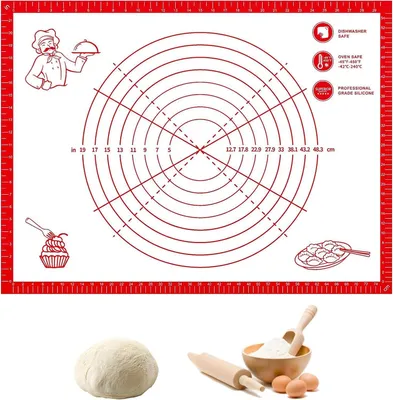 Produktbild von Backmatte aus Silikon, groß, 80 x 60 cm, antihaftbeschichtet, für die Küche