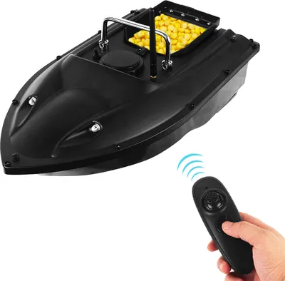 Obrázok produktu pre GPS bezdrôtový RC rybársky čln s návnadou 1.5kg Načítanie automatického návratu krmiva Diaľkové ovládanie 400-500M vzdialenosť Rybársky hniezdo čln, 5200mah