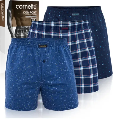 Zdjęcie produktu dla Cornette Bokserki Luźne Bawełniane Bm003 Comfort 3Pak M