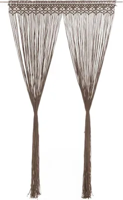 Produktbild von Vidaxl Vorhang Macramé 140x240 cm Baumwolltaupe