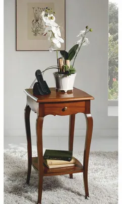 Image de Casa Padrino Table d'appoint baroque de luxe avec tiroir Marron H. 70 cm - Italy