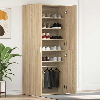 Produktbild von "im Angebot" Schuhschrank Sonoma-Eiche 80x39x178 cm Holzwerkstoff - Schuhregale CC12314