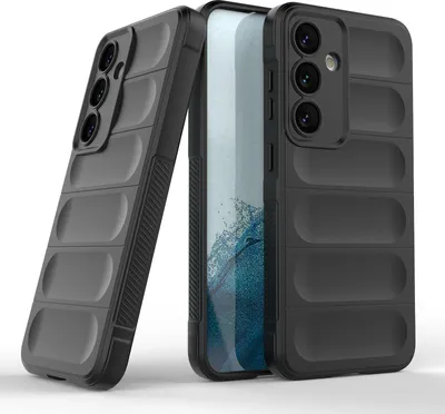 Produktbild von Handy Hülle für Samsung Galaxy S24 Grip Case Cover Schutzhülle Softgrip Farbe: Schwarz