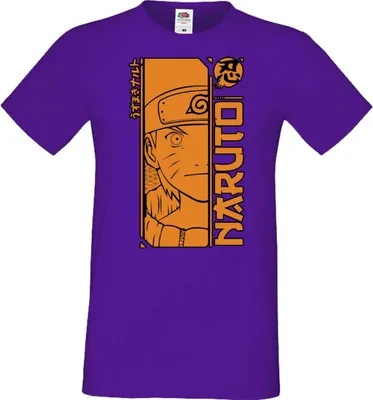 Produktbild von Herren T-Shirt Anime Manga Naruto Uzumaki 02 Naruto Konoha, Man L / Lila