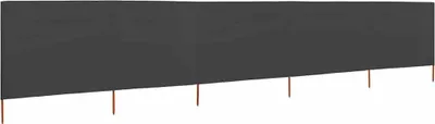 Produktbild von vidaXL 5-teiliges Windschutzgewebe 600 x 160 cm Anthrazit