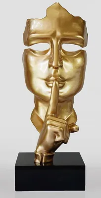 Produktbild von Casa Padrino XXL Deko Skulptur Gold / Schwarz H. 190 cm