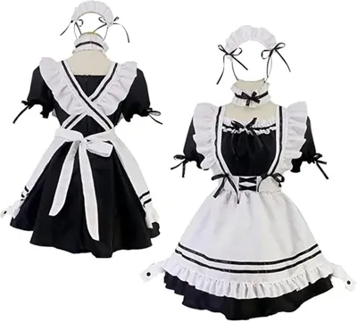 Productafbeelding van Cosplay Kostuum voor Meisjes met Schort en Accessoires