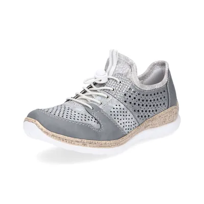 Produktbild von Rieker Damen Slip-on Sneaker blau metallic