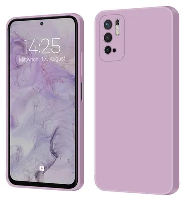 Produktbild von Hülle für Xiaomi Redmi Note 10 5G Case Cover Bumper Smartphone Softgrip Schutzhülle Farbe: Lila