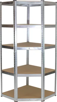 Produktbild von Schwerlast Eckregal Steckregal 180x75x60 cm, 5 Böden, 175 kg Traglast pro Boden