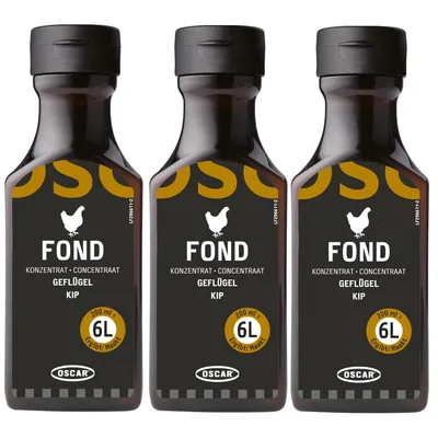 Produktbild von Oscar Konzentrat Geflügel eignet sich für Suppen und Soßen 200ml 3er Pack