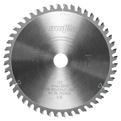 Produktbild von MAFELL Hartmetall Sägeblatt HM 160 x 1,2/1,8 x 20 mm - 48 Zähne - Ersatzblatt