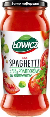 Zdjęcie produktu dla Łowicz Sos Spaghetti Pomidorowy 500 g