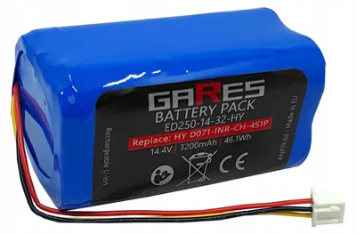 Produktbild von Gares Ersatzakku für Akumulator do Midea M4 Proscenic NEO 820P 830P V-tac VT Panda X7 | 14,4V 3,2 Ah Li-Ion | Hochleistungs-Akku für Saugroboter | Kompatibel mit Akumulator do Midea M4 Proscenic NEO 820P 830P V-tac VT Panda X7 |