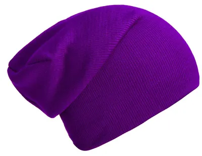Immagine prodotto di Berretto invernale classico slouch beanie, taglia unica - Viola