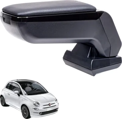 Obrázok produktu pre Podrúčka Rati Armster S pre FIAT 500 2016-2024 čierna s úložným priestorom