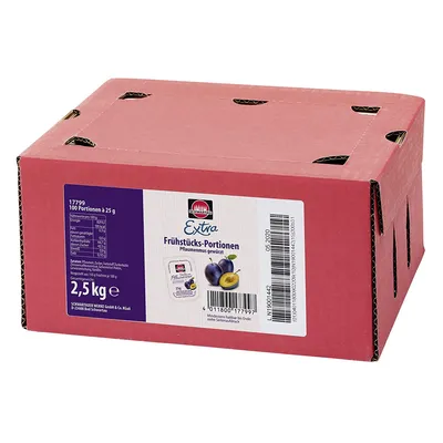 Produktbild von Schwartau Extra Pflaumenmus Portionsschalen 100 Stück in je 25g