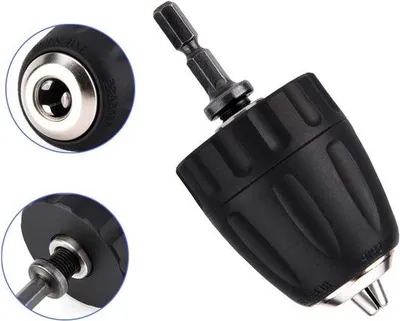 Zdjęcie produktu dla Adapter szybkiej wymiany 0,8–10 mm, 3/8", czarny