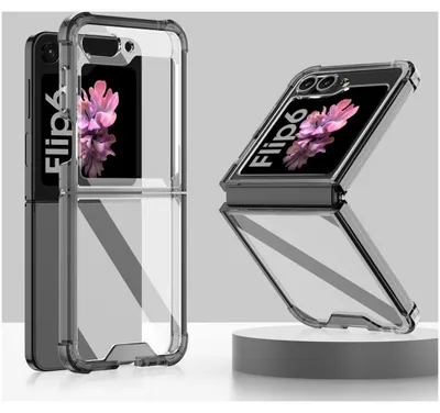Produktbild von Mobigear Crystal Handyhülle für Samsung Galaxy Z Flip 6 - Backcover Kunststoff Schwarz