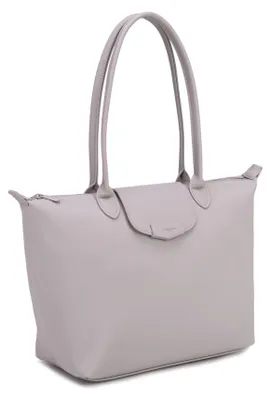 Obrázok produktu pre David Jones – nákupná taška, zips, polyuretán, čierna, fialová, farba orchidea, 28x23x12 cm, farba: lila