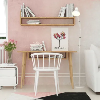 Obrázok produktu pre Skye Decor, Muty, písací stôl, dub, 100 % MELAMÍNOM POTRIEBENÁ DOSKA, 120 x 60 x 74 cm