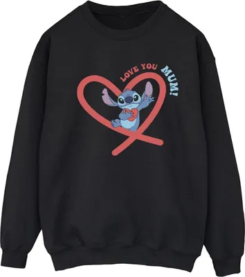 Produktbild von Disney - "Love You Mum" Sweatshirt für Damen BI22734 (L) (Schwarz)