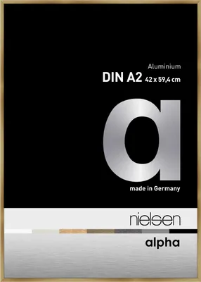 Obrázok produktu pre Hliníkový rám na obrazy Nielsen Alpha 42x59,4 cm kartáčovaný jantárový