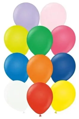 Immagine prodotto di Palloncini Standard assortiti, confezione da 25 pezzi - Godan